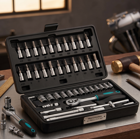 The Ultimate 46-Piece Professional Ratchet &amp; Socket Set